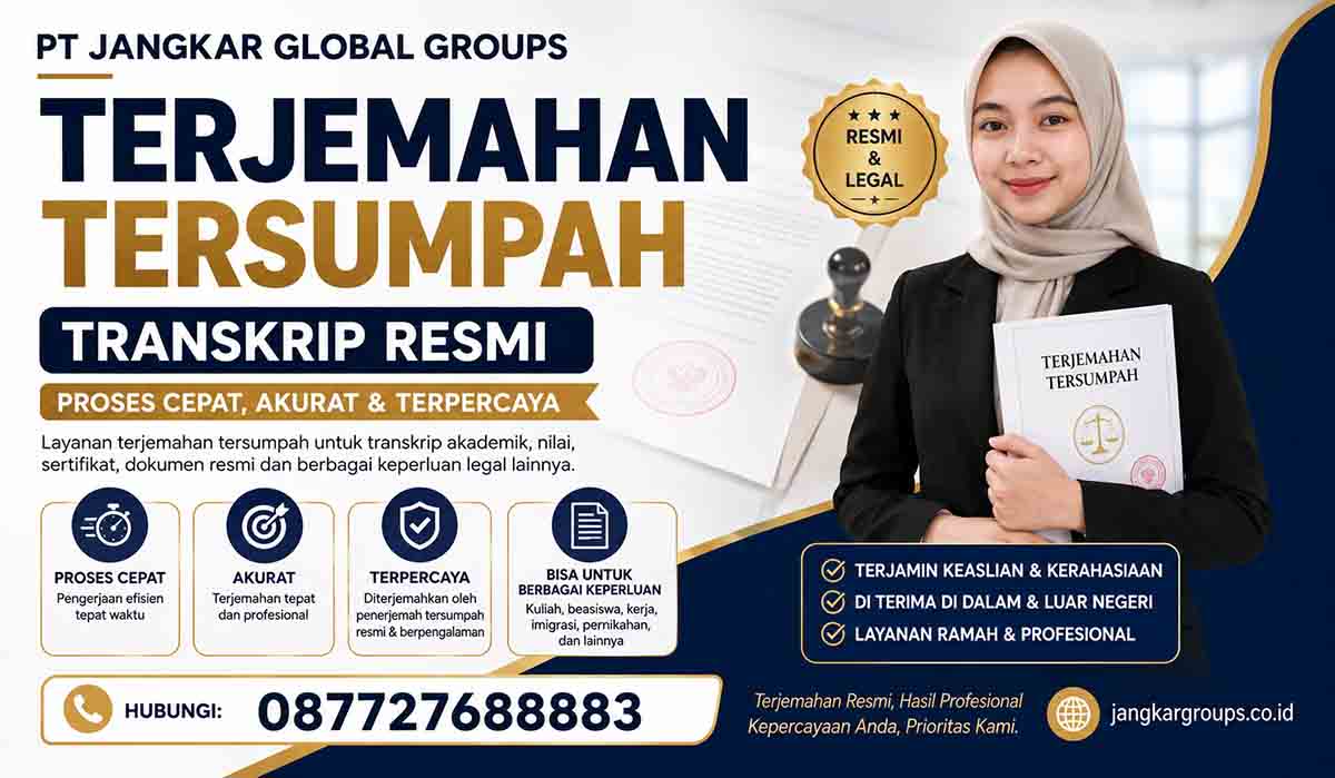 Terjemahan Tersumpah Transkrip Resmi Proses Cepat, Akurat