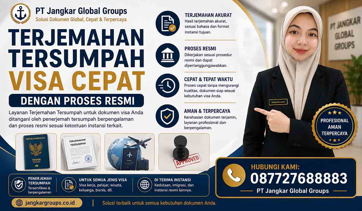Terjemahan Tersumpah Visa Cepat dengan Proses Resmi