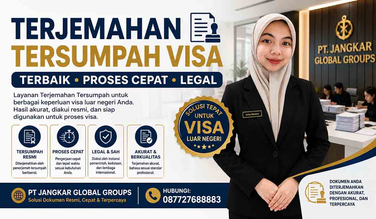 Terjemahan Tersumpah Visa Terbaik Proses Cepat, Legal