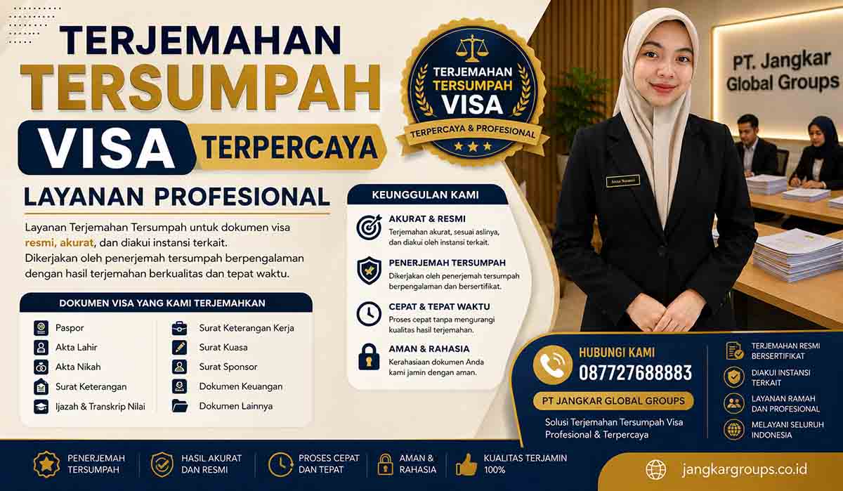 Terjemahan Tersumpah Visa Terpercaya Layanan Profesional