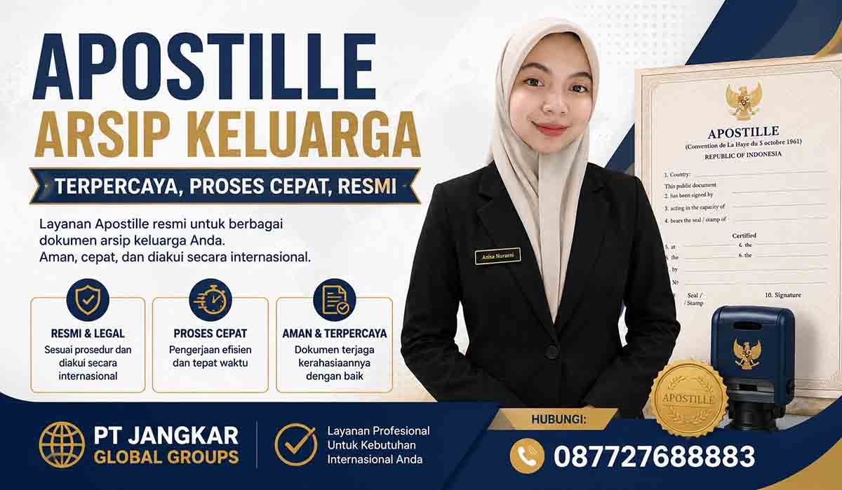 apostille Arsip Keluarga Terpercaya, Proses Cepat, Resmi