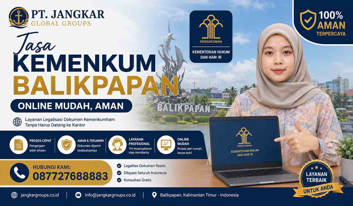 Jasa Kemenkum Balikpapan Online Mudah, Aman