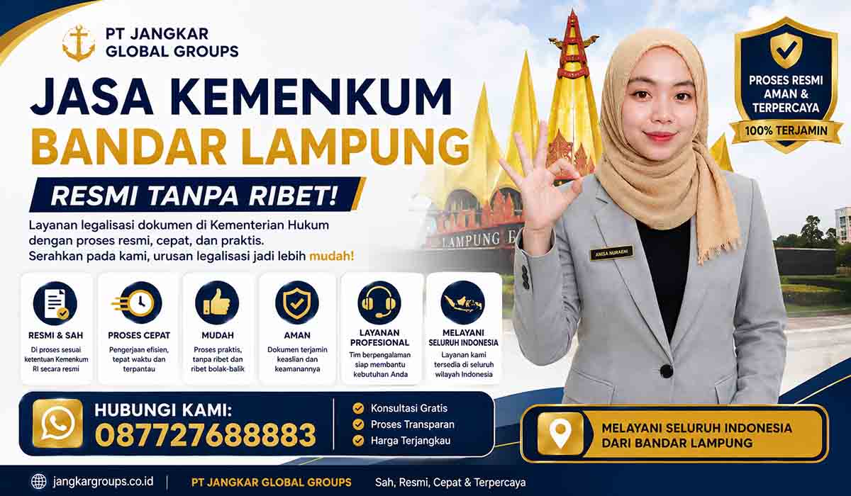 Jasa Kemenkum Bandar Lampung Resmi Tanpa Ribet