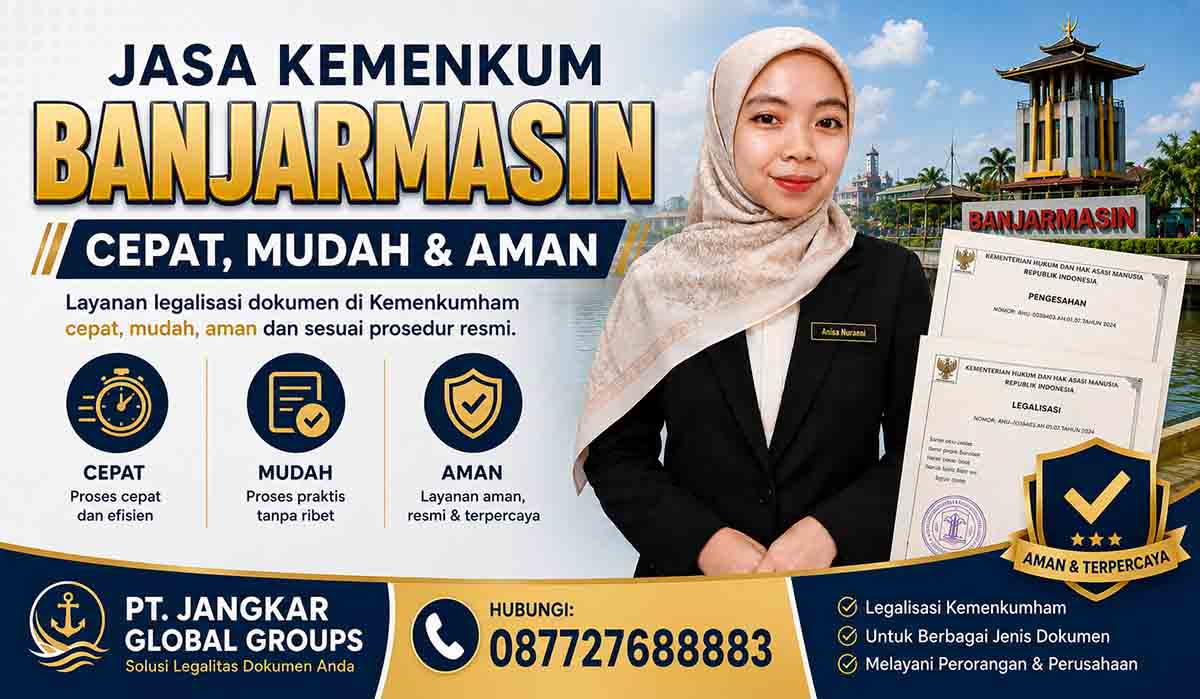 Jasa Kemenkum Banjarmasin Cepat, Mudah dan Aman