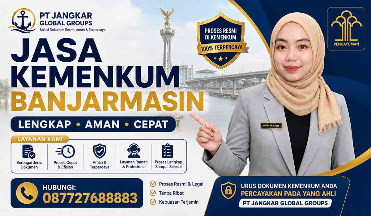 Jasa Kemenkum Banjarmasin Lengkap Aman, Cepat