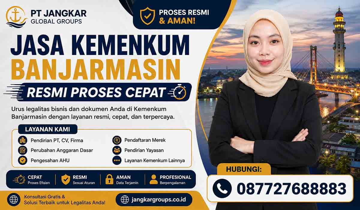 Jasa Kemenkum Banjarmasin Resmi Proses Cepat
