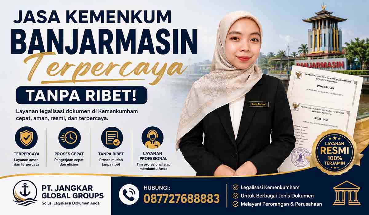 Jasa Kemenkum Banjarmasin Terpercaya Tanpa Ribet