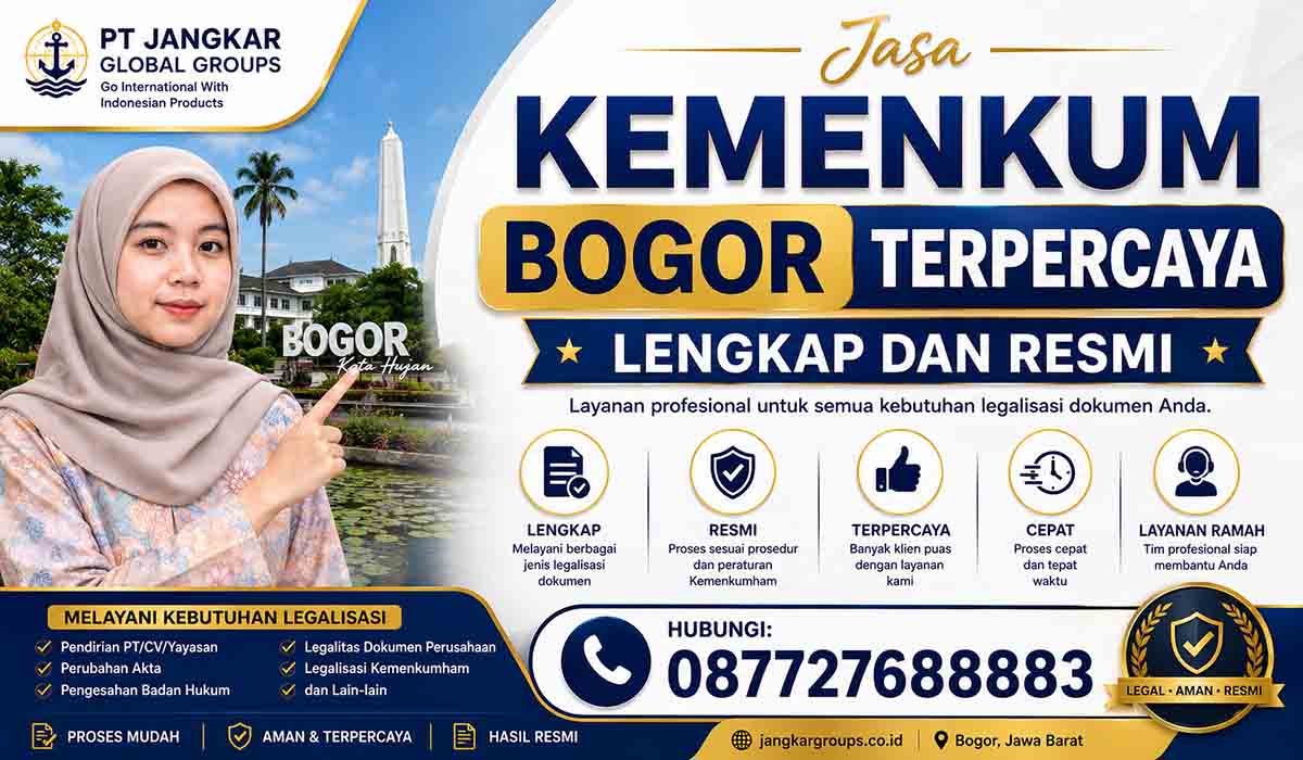 Jasa Kemenkum Bogor Terpercaya Lengkap dan Resmi