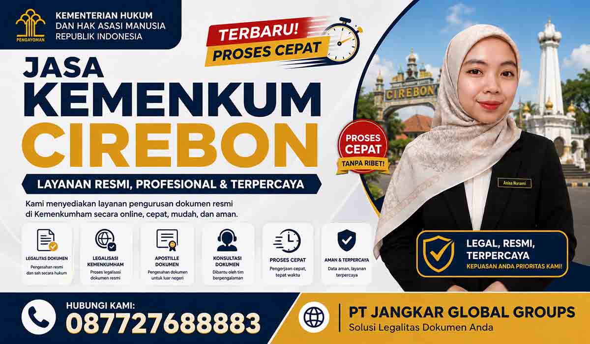Jasa Kemenkum Cirebon Terbaru Proses Cepat