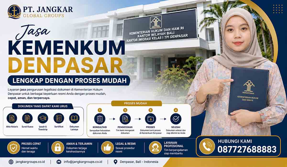 Jasa Kemenkum Denpasar Lengkap dengan Proses Mudah