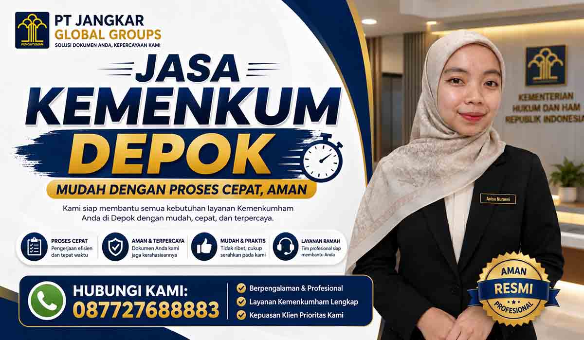 Jasa Kemenkum Depok Mudah dengan Proses Cepat, Aman