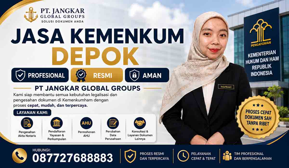 Jasa Kemenkum Depok Profesional Resmi dan Aman