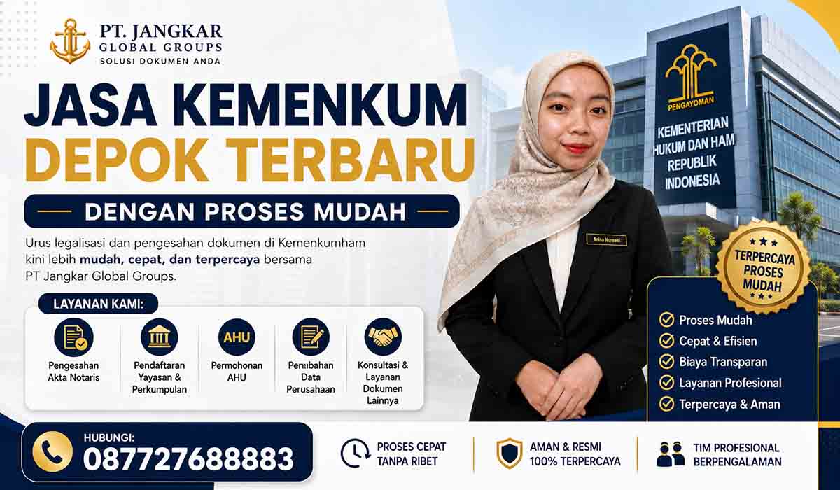 Jasa Kemenkum Depok Terbaru dengan Proses Mudah