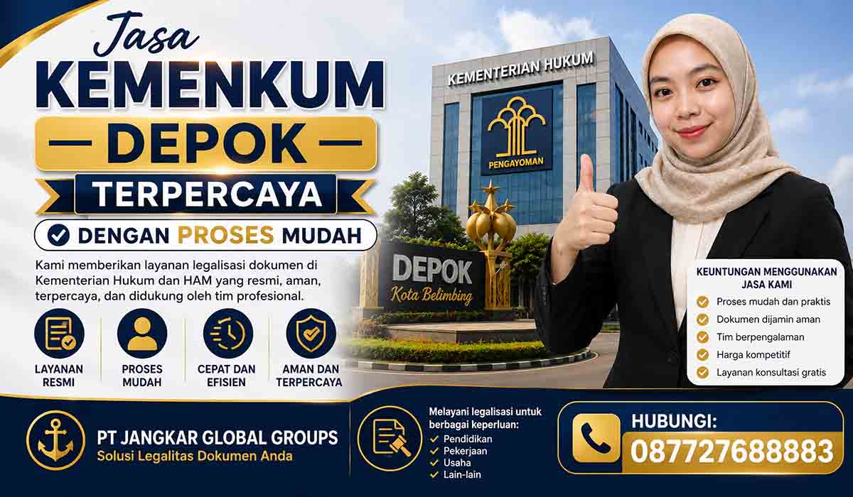 Jasa Kemenkum Depok Terpercaya dengan Proses Mudah