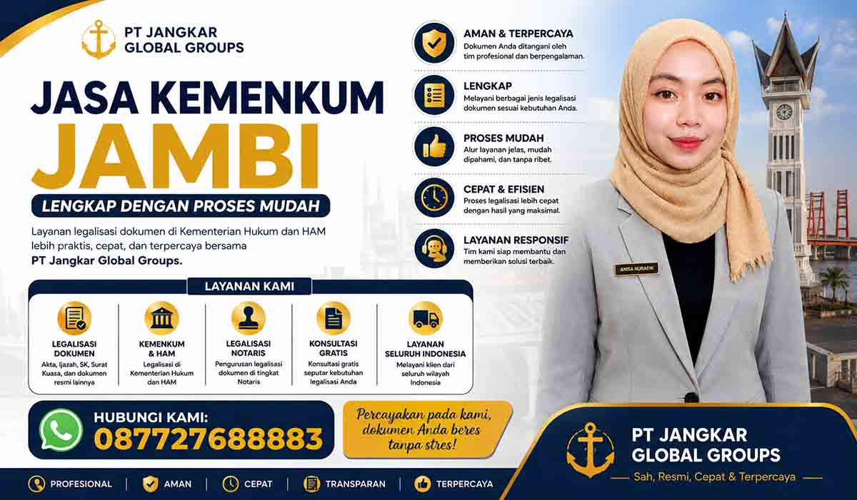 Jasa Kemenkum Jambi Lengkap dengan Proses Mudah