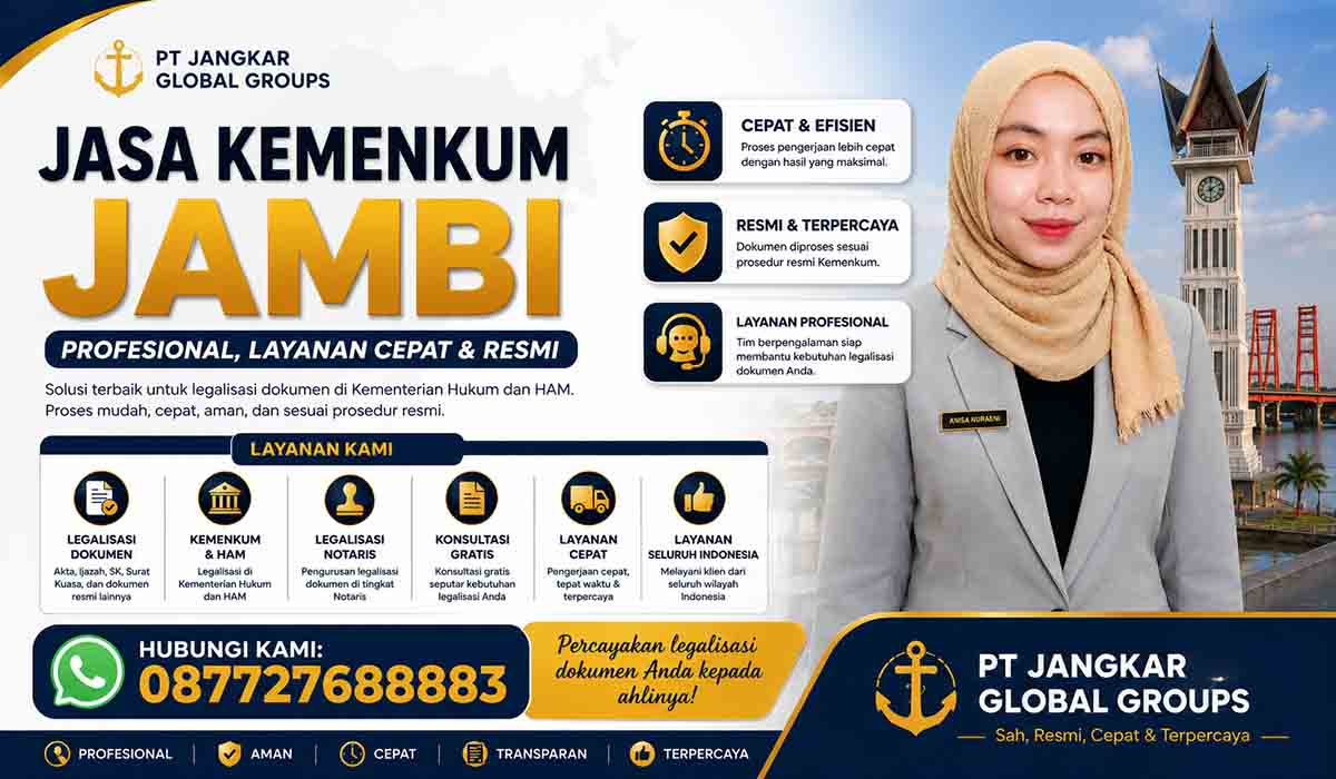 Jasa Kemenkum Jambi Profesional Layanan Cepat dan Resmi