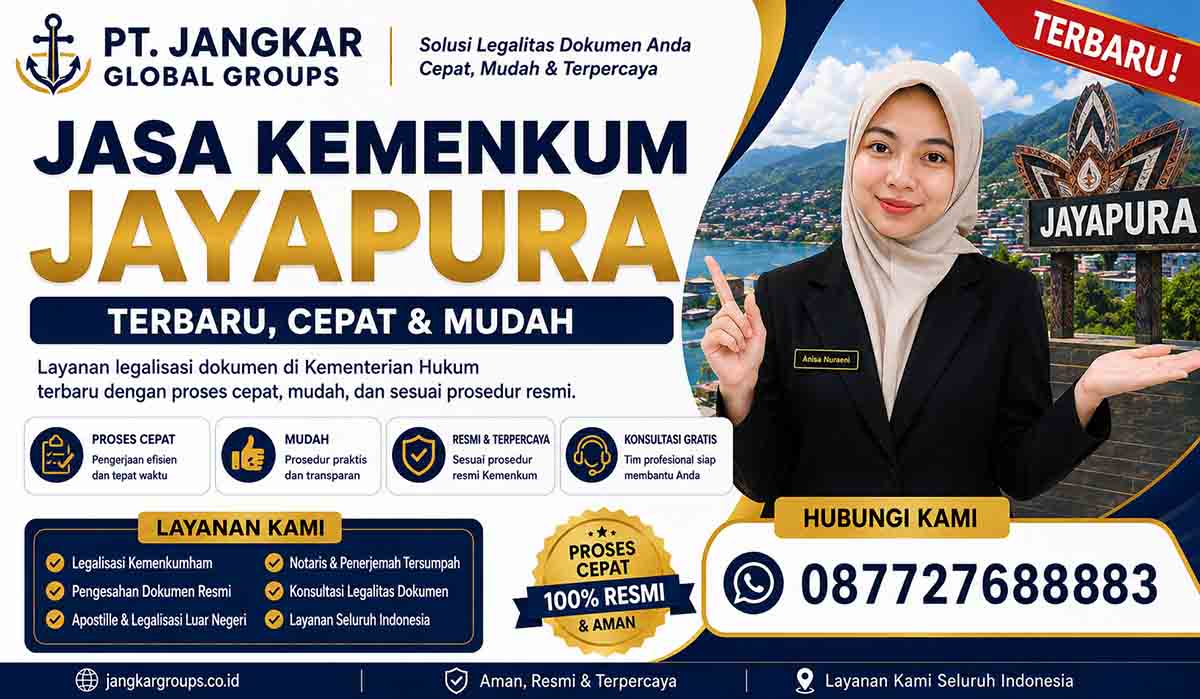 Jasa Kemenkum Jayapura Terbaru Cepat, Mudah