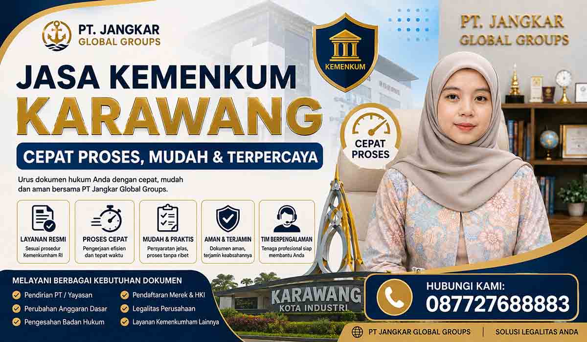 Jasa Kemenkum Karawang Cepat Proses Mudah
