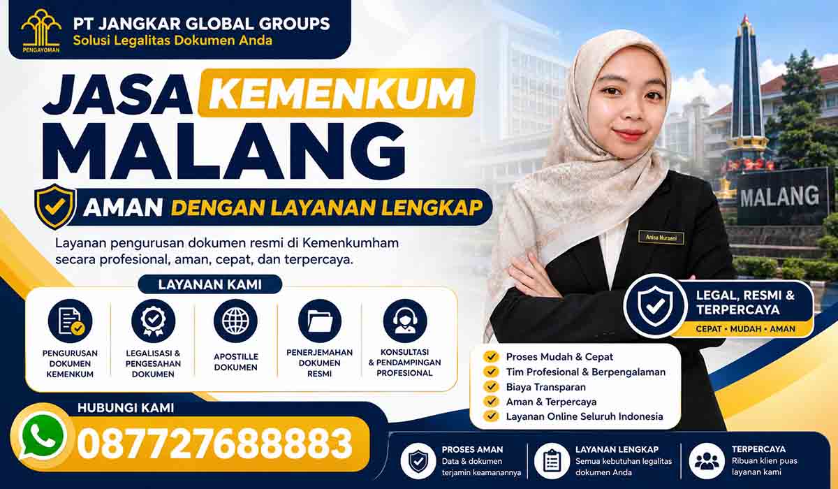 Jasa Kemenkum Malang Aman dengan Layanan Lengkap