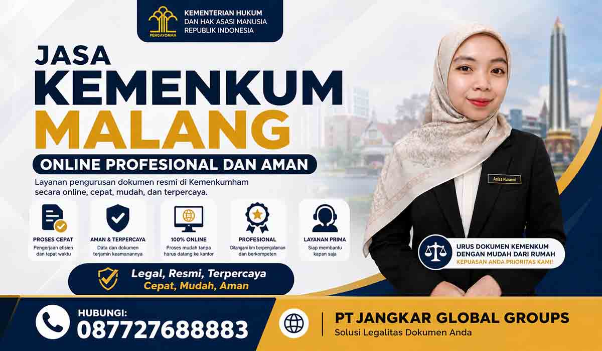 Jasa Kemenkum Malang Online Profesional dan Aman