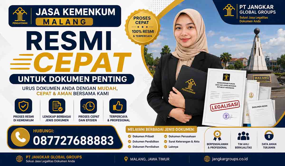Jasa Kemenkum Malang Resmi Cepat untuk Dokumen Penting