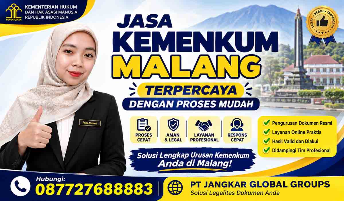 Jasa Kemenkum Malang Terpercaya dengan Proses Mudah