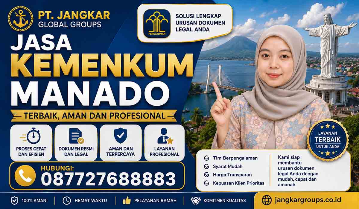 Jasa Kemenkum Manado Terbaik Aman dan Profesional