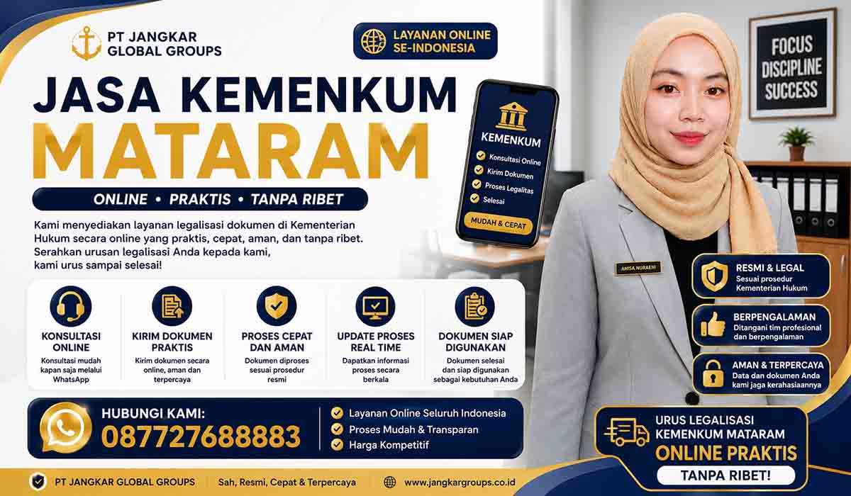 Jasa Kemenkum Mataram Online Praktis Tanpa Ribet
