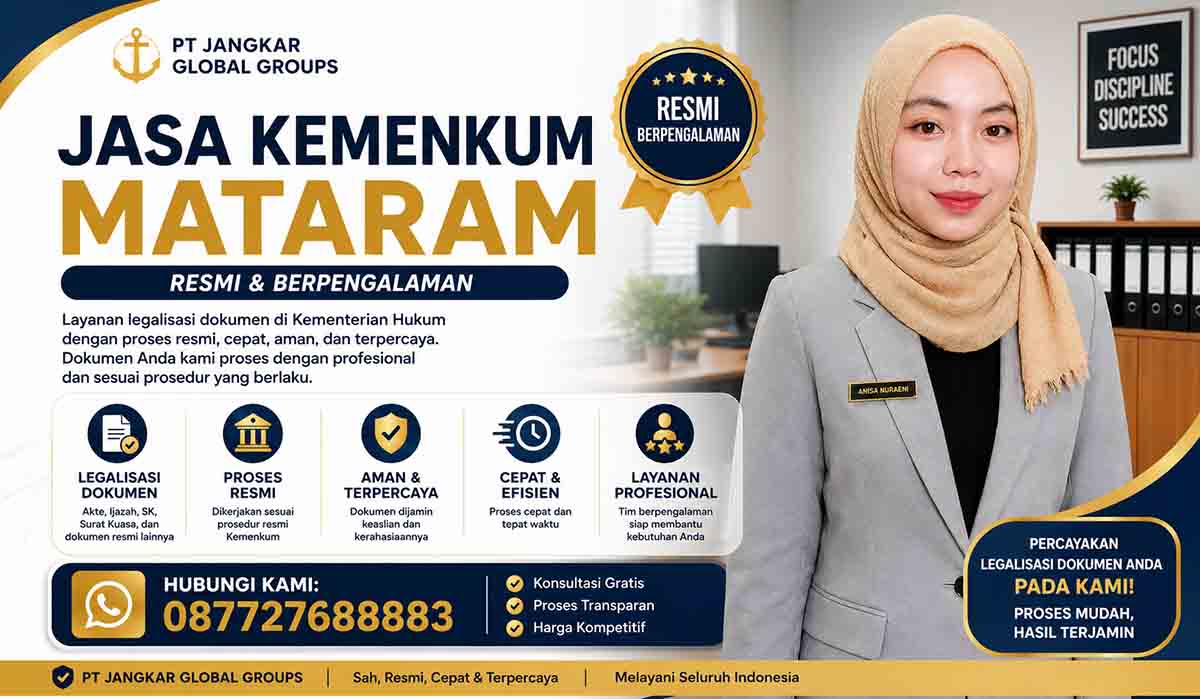 Jasa Kemenkum Mataram Resmi Berpengalaman