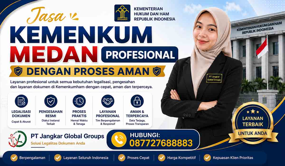 Jasa Kemenkum Medan Profesional dengan Proses Aman