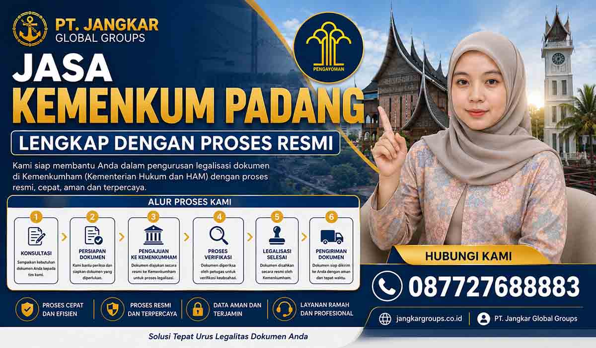 Jasa Kemenkum Padang Lengkap dengan Proses Resmi