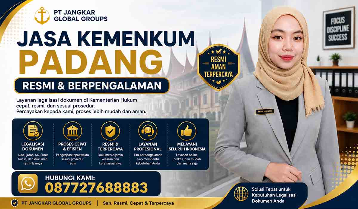Jasa Kemenkum Padang Resmi Berpengalaman