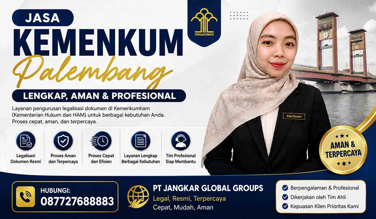 Jasa Kemenkum Palembang Lengkap Aman dan Profesional