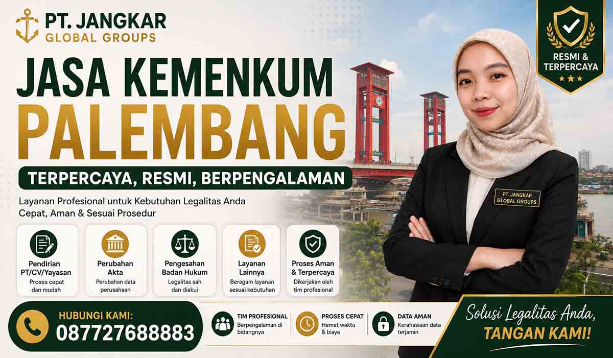 Jasa Kemenkum Palembang Terpercaya, Resmi, Berpengalaman