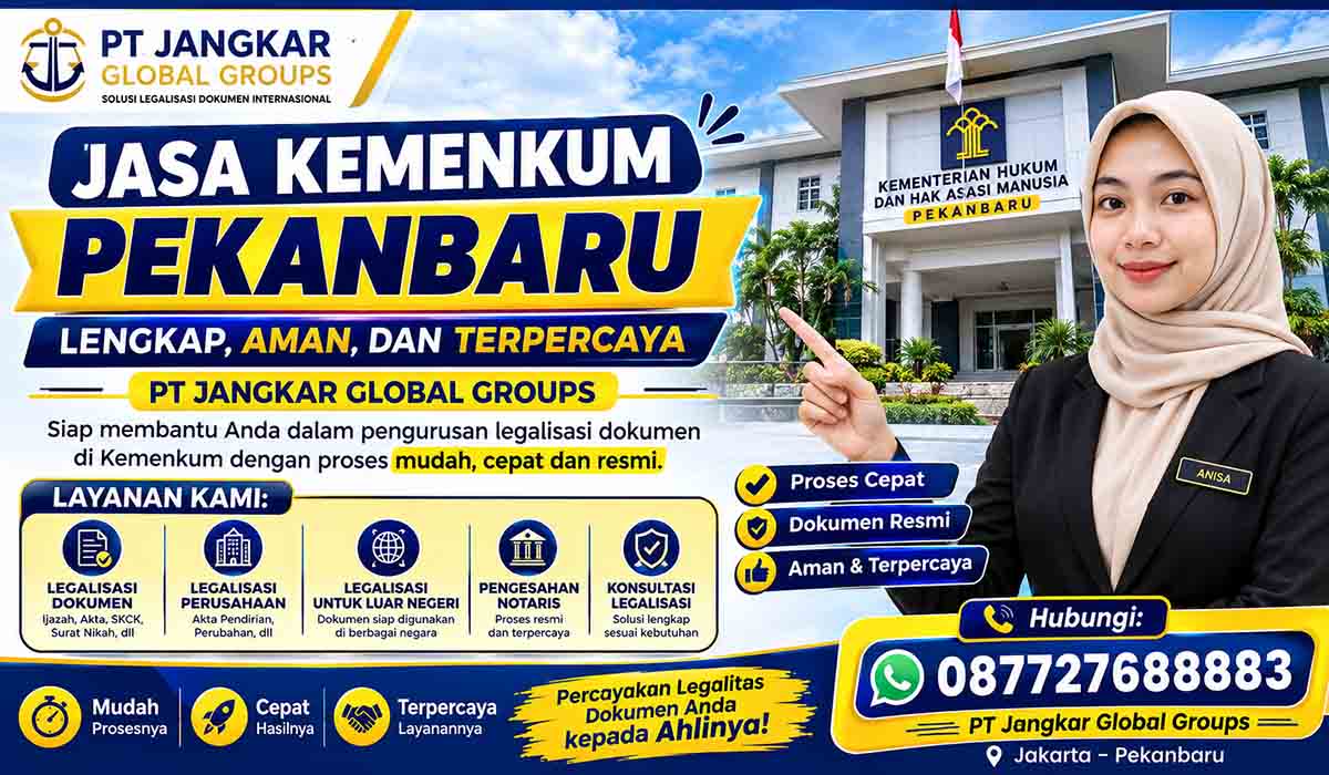 Jasa Kemenkum Pekanbaru Lengkap, Aman, dan Terpercaya