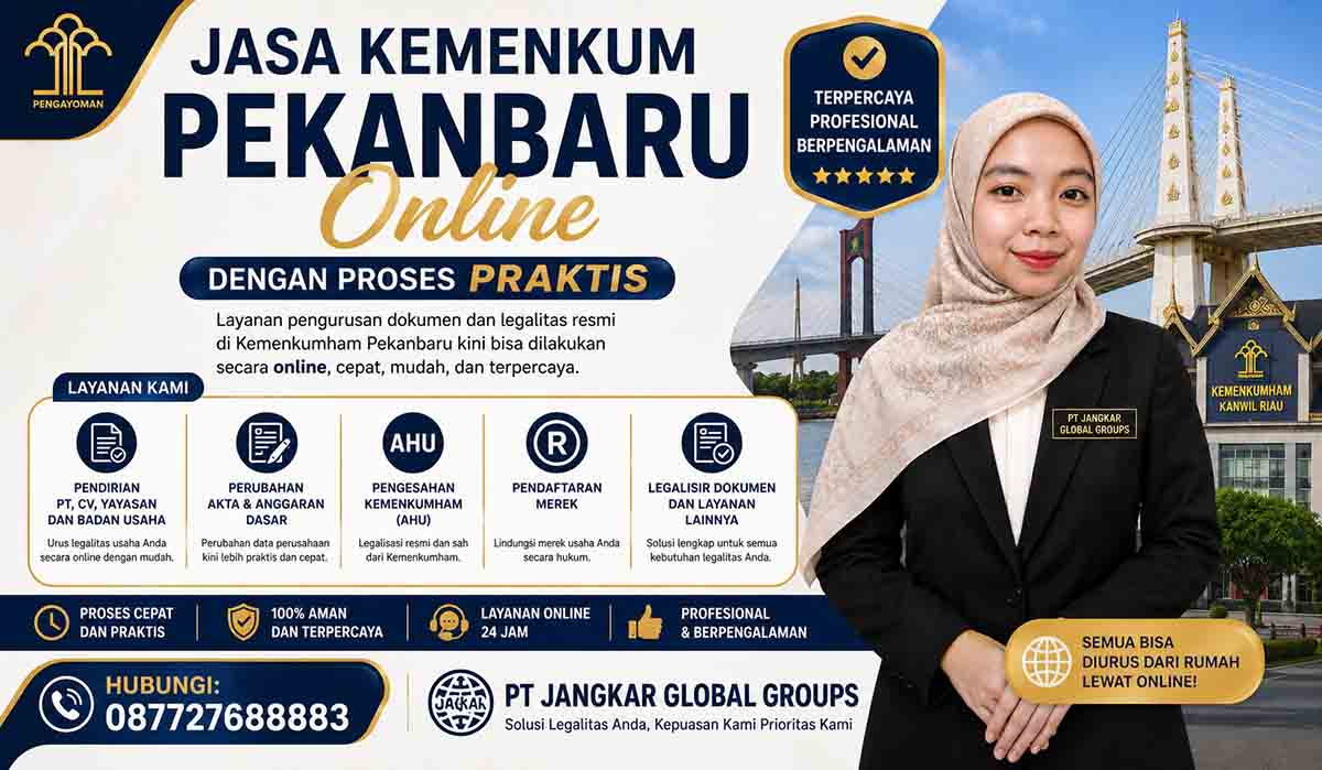 Jasa Kemenkum Pekanbaru Online dengan Proses Praktis