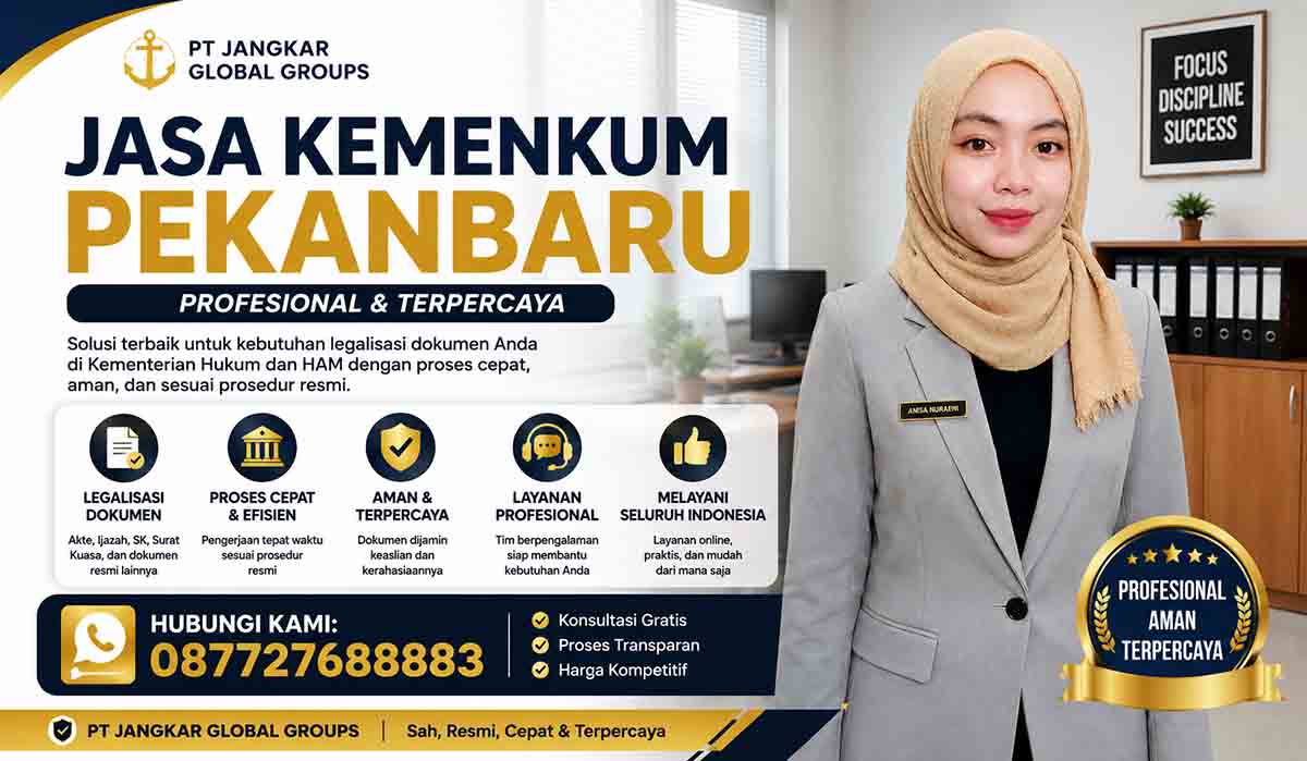 Jasa Kemenkum Pekanbaru Profesional dan Terpercaya