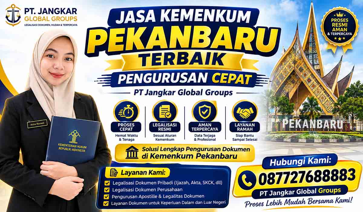 Jasa Kemenkum Pekanbaru Terbaik Pengurusan Cepat
