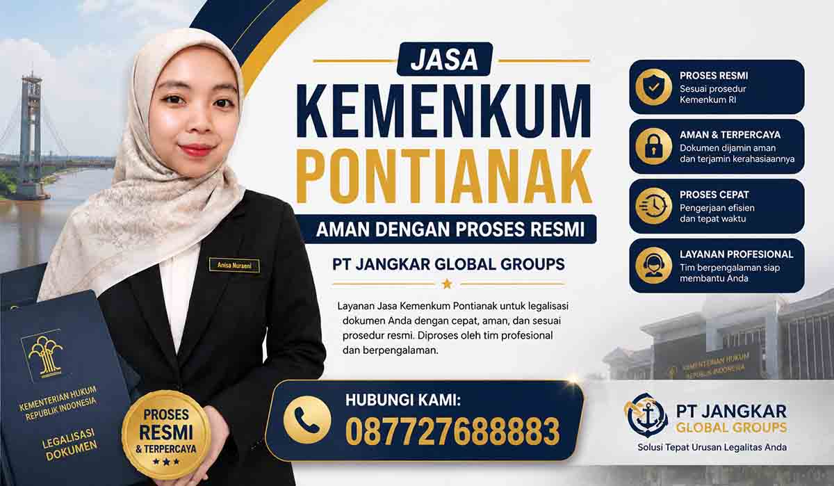 Jasa Kemenkum Pontianak Aman dengan Proses Resmi