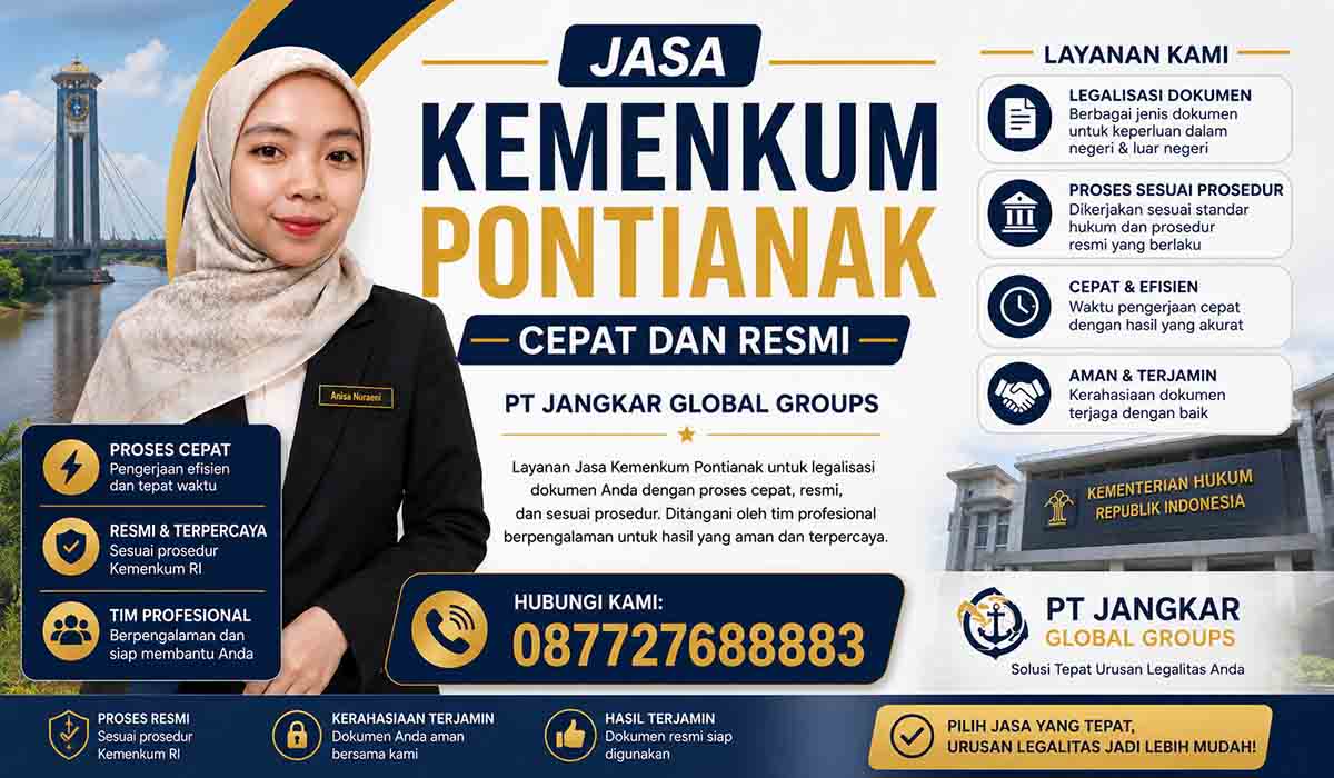 Jasa Kemenkum Pontianak Cepat dan Resmi