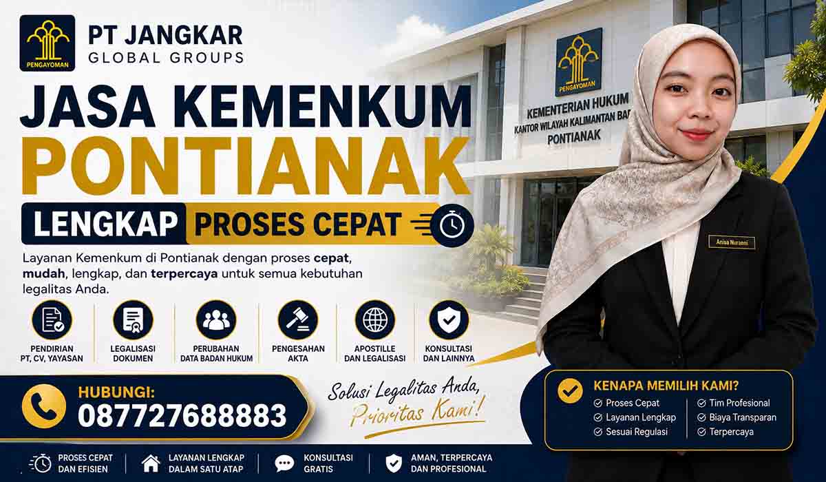 Jasa Kemenkum Pontianak Lengkap Proses Cepat