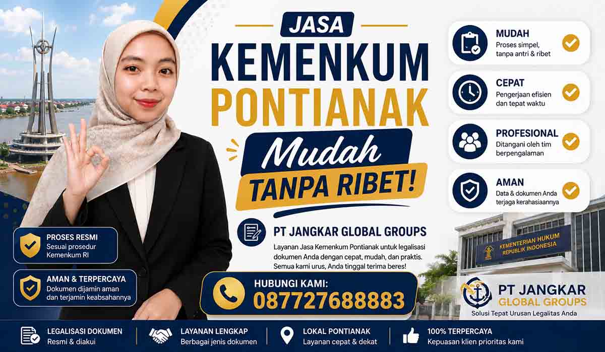 Jasa Kemenkum Pontianak Mudah Tanpa Ribet