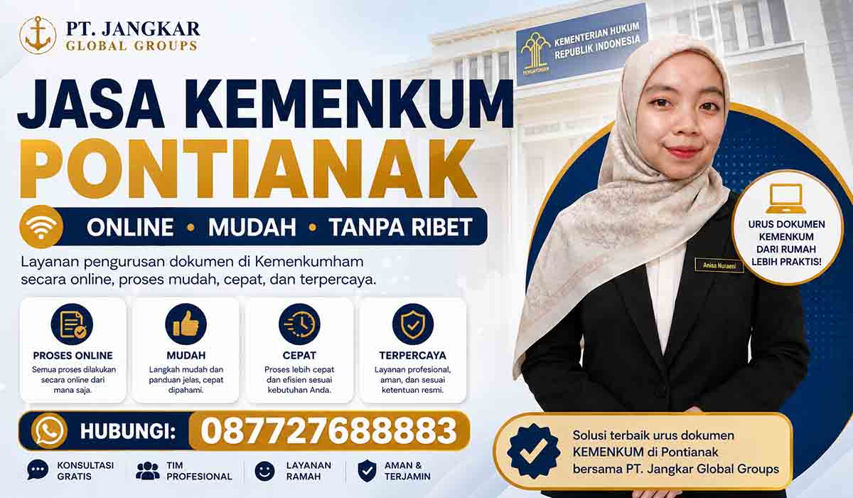 Jasa Kemenkum Pontianak Online Mudah Tanpa Ribet