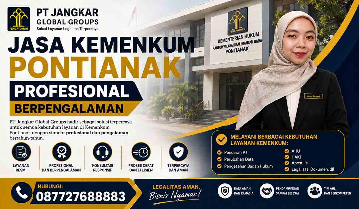 Jasa Kemenkum Pontianak Profesional Berpengalaman