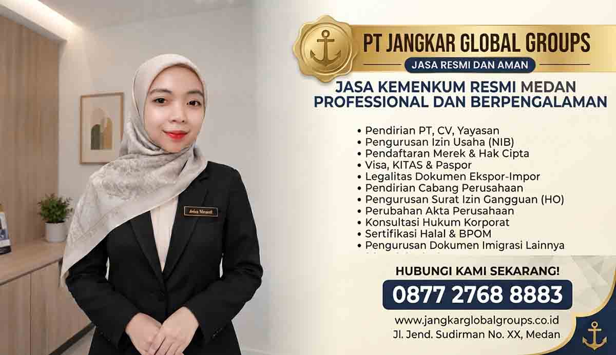 Jasa Kemenkum Resmi Medan Profesional dan Berpengalaman