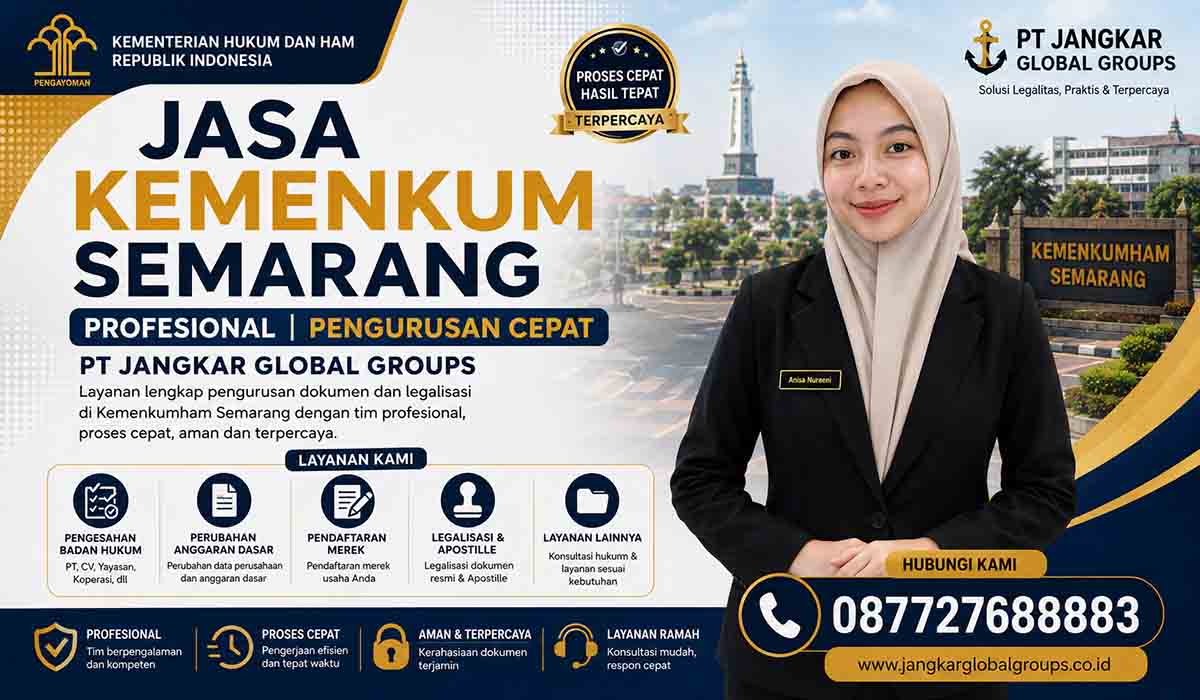Jasa Kemenkum Semarang Profesional Pengurusan Cepat