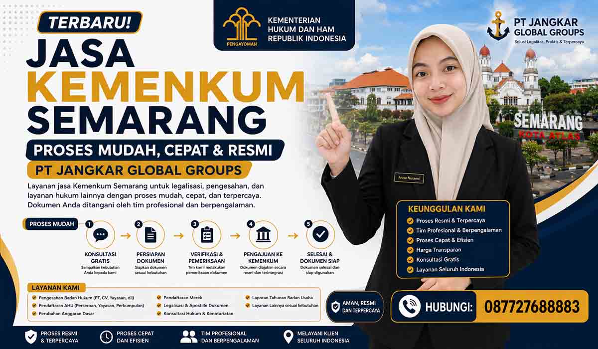 Jasa Kemenkum Semarang Terbaru dengan Proses Mudah