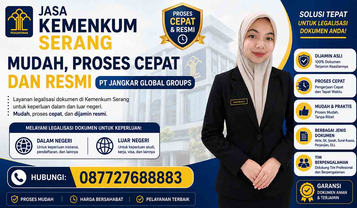 Jasa Kemenkum Serang Mudah Proses Cepat dan Resmi