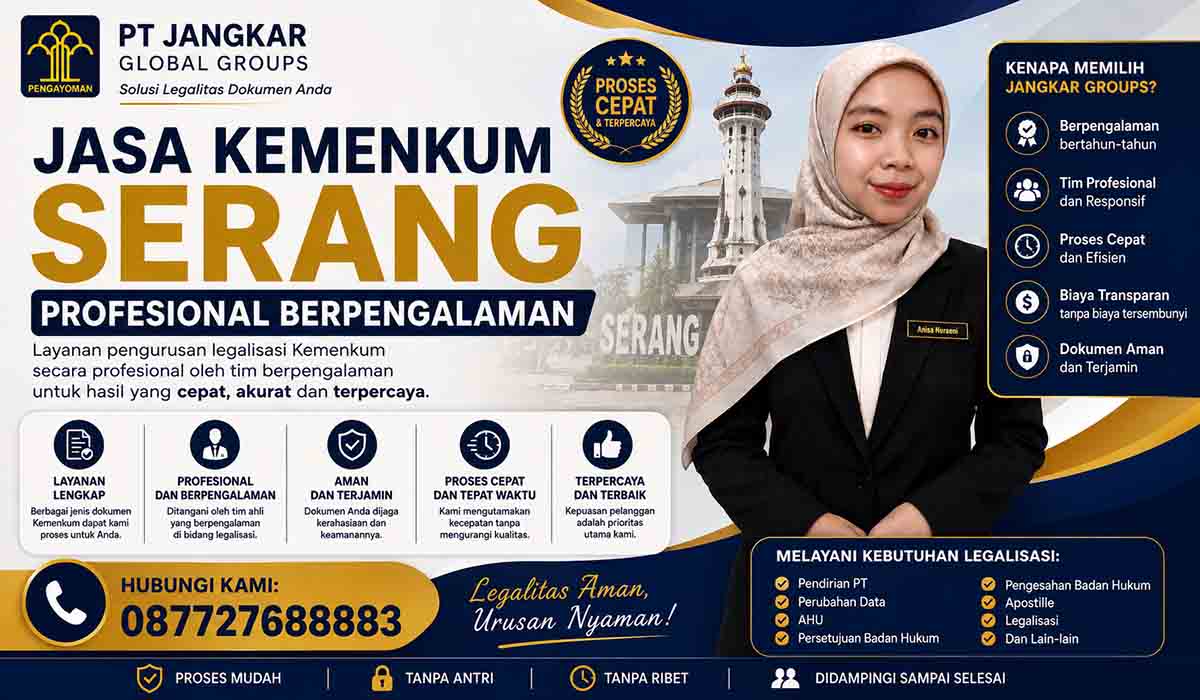 Jasa Kemenkum Serang Profesional Berpengalaman