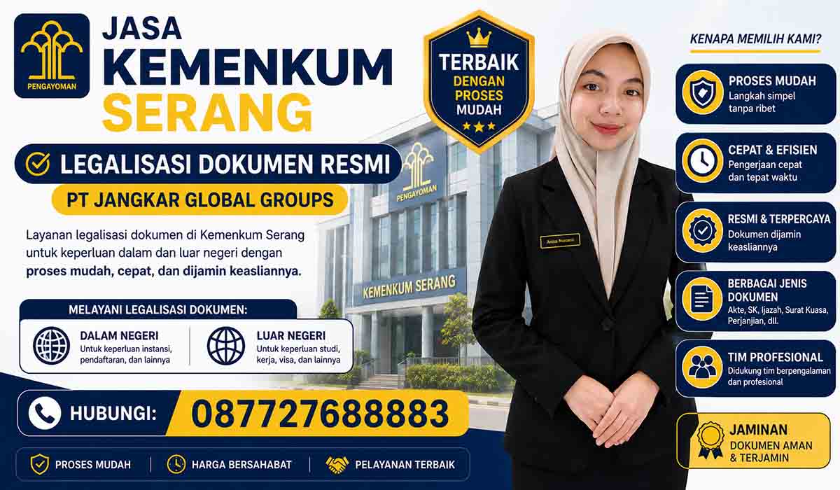 Jasa Kemenkum Serang Terbaik dengan Proses Mudah